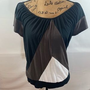 Color Block Banded bottom Shirt